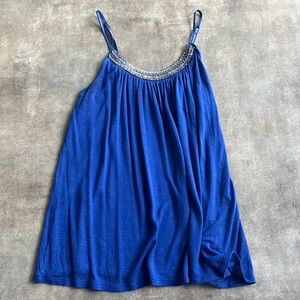 Blue Jeweled Top